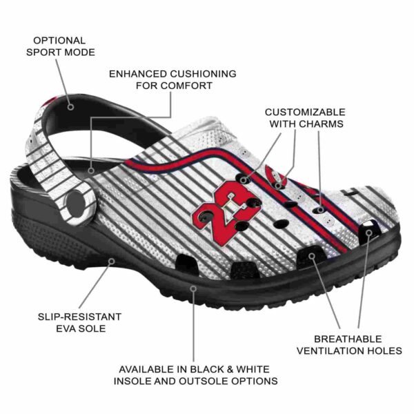customized ole miss rebels pinstripe pattern clog new arrival