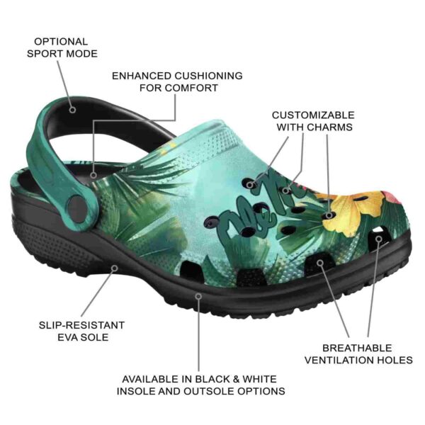customized ole miss rebels tropical vibes clog new arrival