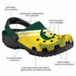 Customized Oregon Ducks Baseball Motif Crocs Best selling