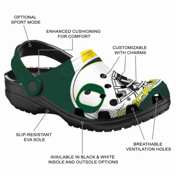 customized oregon ducks football helmet crocs new arrival
