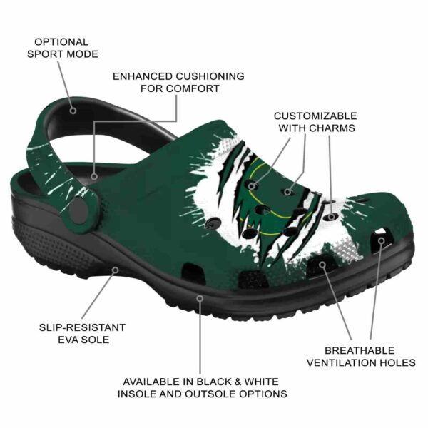 customized oregon ducks splash motif background crocs new arrival
