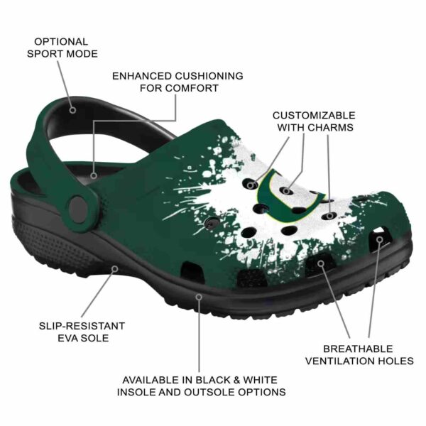 customized oregon ducks splatter background crocs new arrival