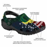 Customized Oregon Ducks Star Spangled Side Pattern Crocs Best selling
