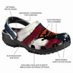customized oregon state beavers patriotic stripes clog best selling