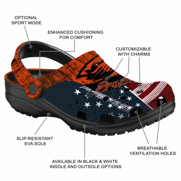 customized oregon state beavers star spangled side pattern clog new arrival