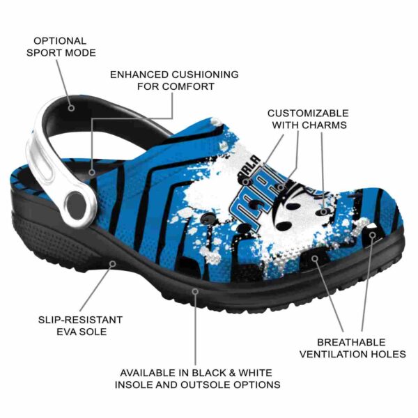 customized orlando magic zigzag paint burst clog new arrival