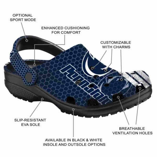 customized penn state nittany lions contrasting stripes crocs new arrival