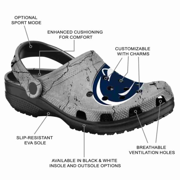 customized penn state nittany lions cracked texture crocs new arrival