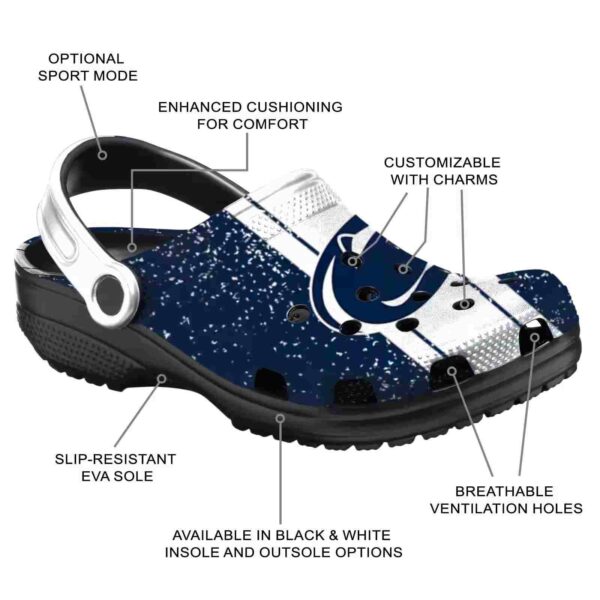 customized penn state nittany lions vertical stripes crocs new arrival