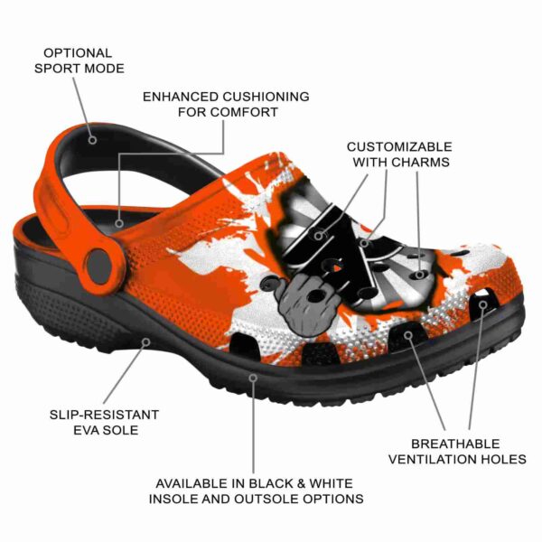 customized philadelphia flyers gripping hand clog new arrival