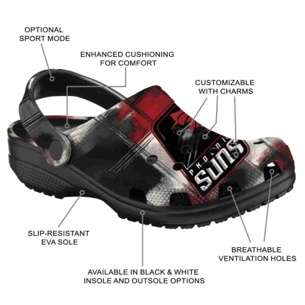 customized phoenix suns plaid fusion clog new arrival