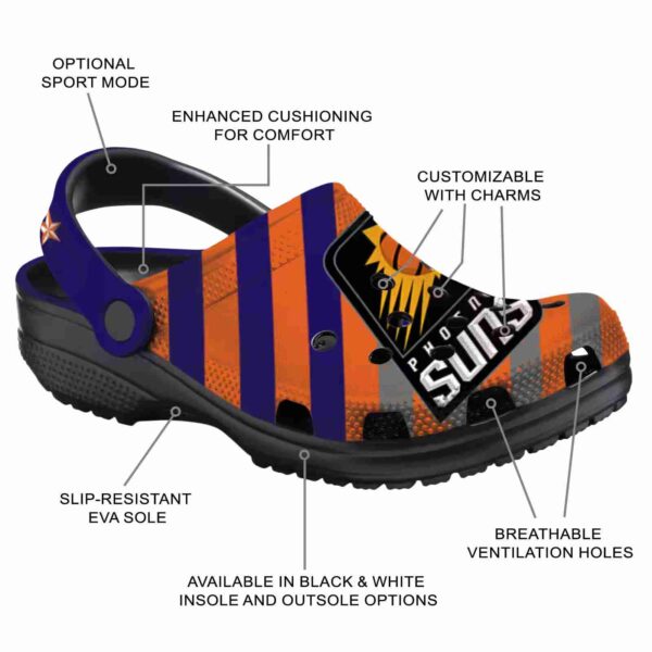 customized phoenix suns star spangled graphic clog new arrival