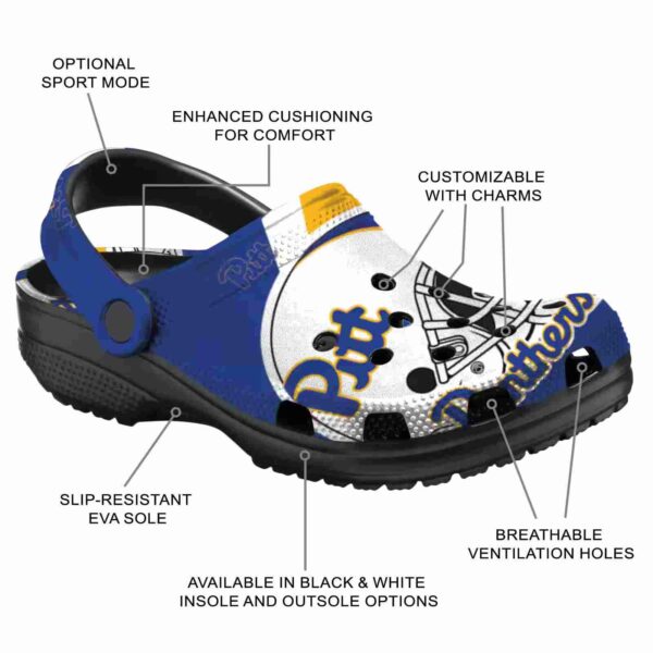customized pittsburgh panthers football helmet clog new arrival