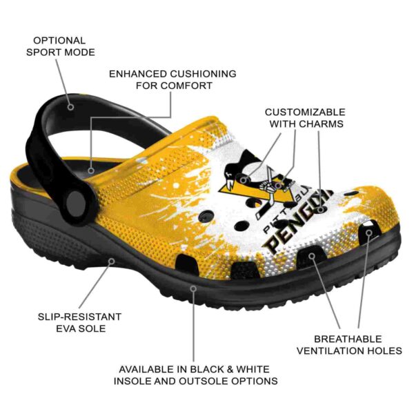 customized pittsburgh penguins splash art clog new arrival