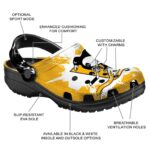 customized pittsburgh penguins splatter pattern clog best selling