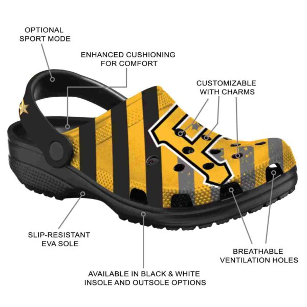 customized pittsburgh pirates star spangled graphic crocs new arrival
