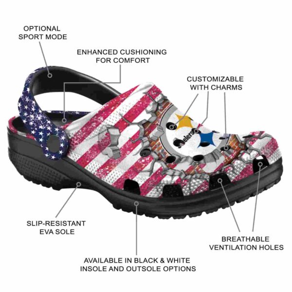 customized pittsburgh steelers freedom splinter crocs new arrival