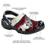 customized portland trail blazers patriotic stripes clog best selling