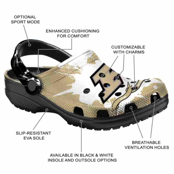 customized purdue boilermakers splatter pattern clog new arrival