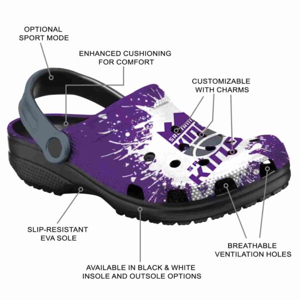 customized sacramento kings splash art clog new arrival