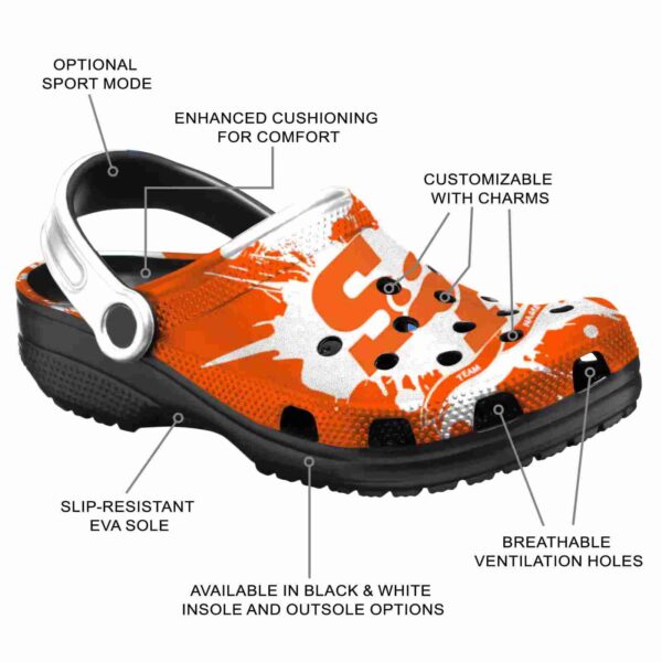 customized sam houston bearkats splatter pattern clog new arrival