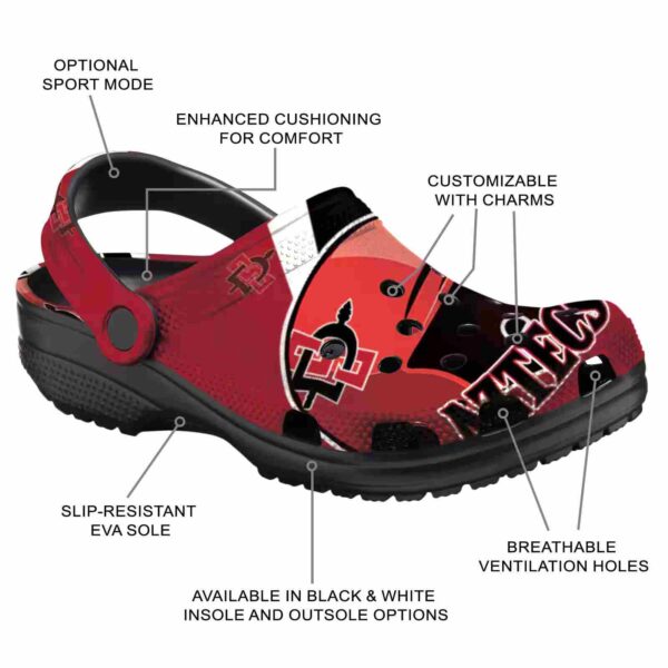 customized san diego state aztecs baseball helmet clog new arrival