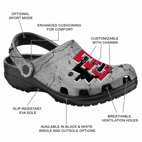 customized san diego state aztecs cracked texture clog new arrival