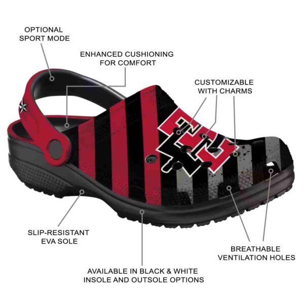 customized san diego state aztecs star spangled graphic clog new arrival