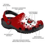 Customized San Francisco 49ers Splatter Background Crocs Best selling
