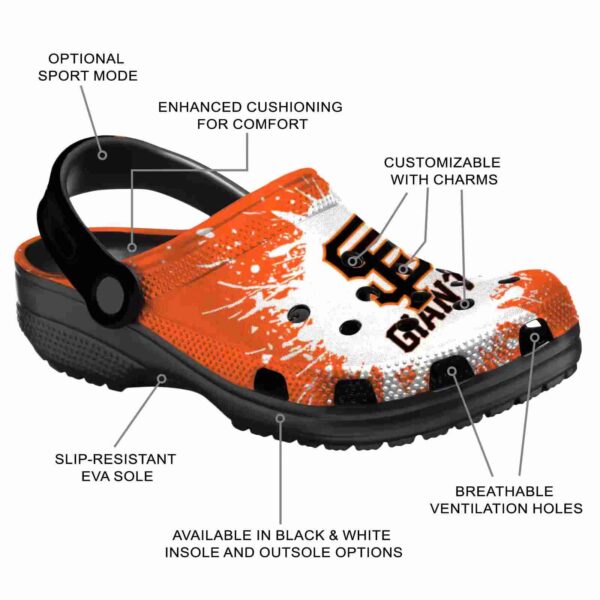 customized san francisco giants splash art crocs new arrival