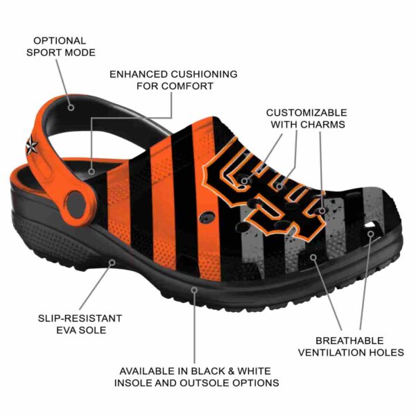 customized san francisco giants star spangled graphic crocs new arrival