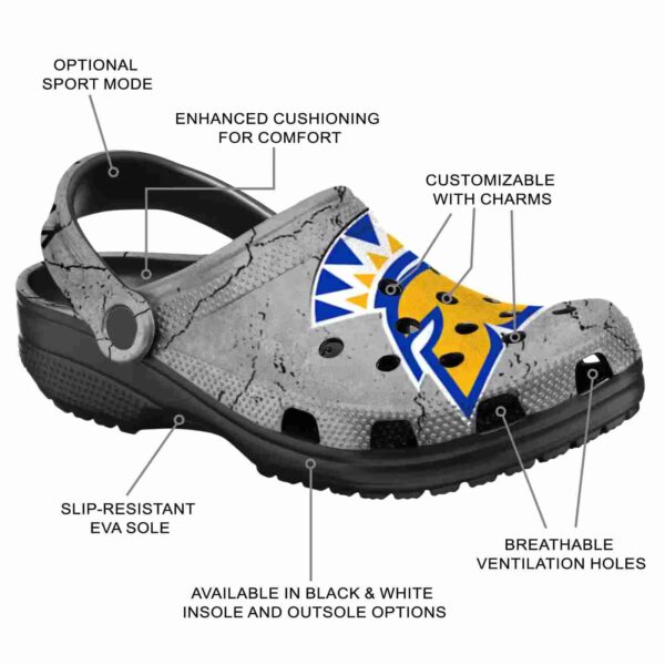 customized san jose state spartans cracked texture clog new arrival