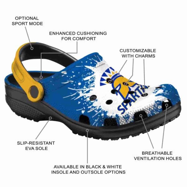 customized san jose state spartans splash art clog new arrival