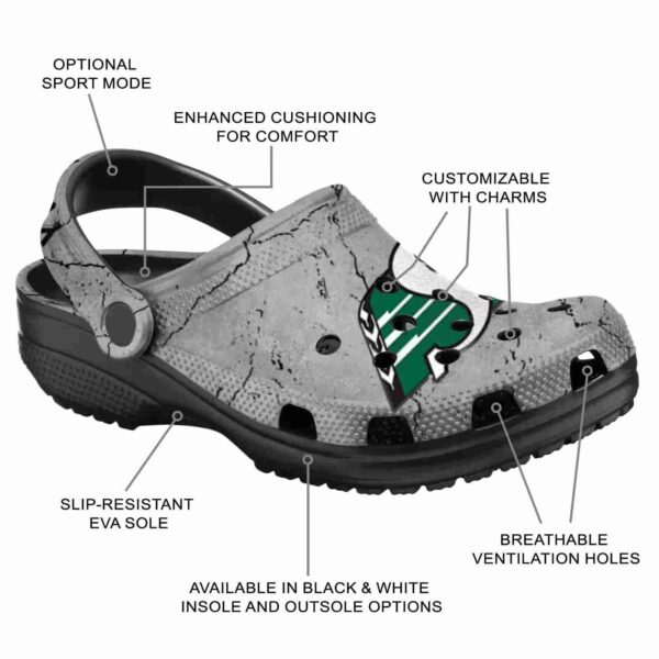customized saskatchewan roughriders cracked texture clog new arrival