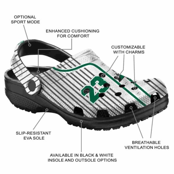 customized saskatchewan roughriders pinstripe pattern clog new arrival