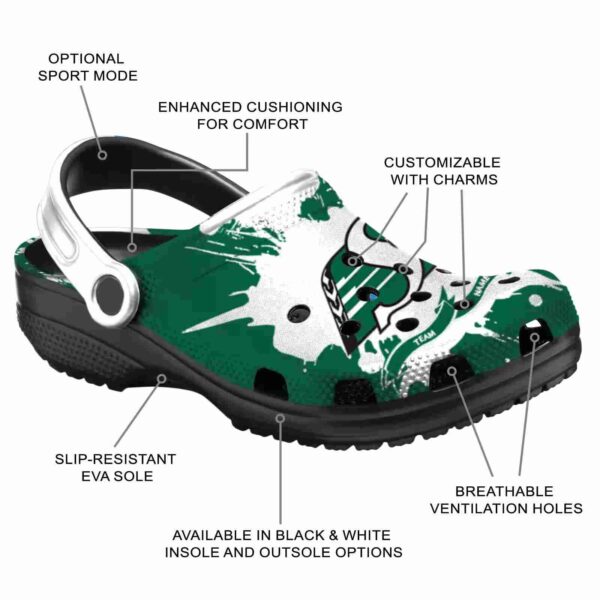 customized saskatchewan roughriders splatter pattern clog new arrival