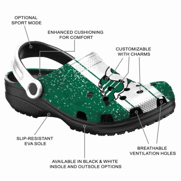 customized saskatchewan roughriders vertical stripes clog new arrival