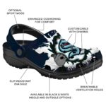 customized seattle kraken gripping hand clog best selling