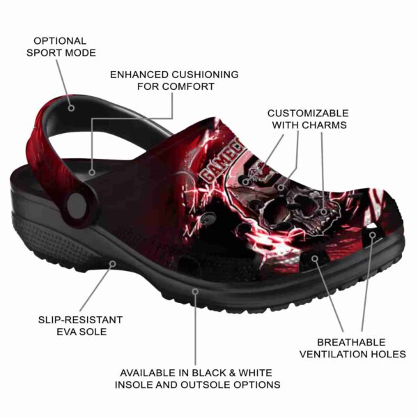 customized south carolina gamecocks gothic skull crocs new arrival