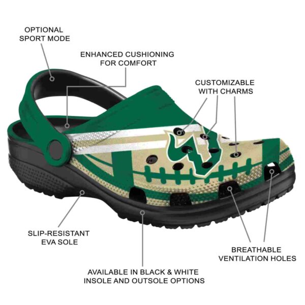 customized south florida bulls football motif clog new arrival