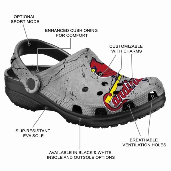 customized st louis cardinals cracked texture crocs new arrival