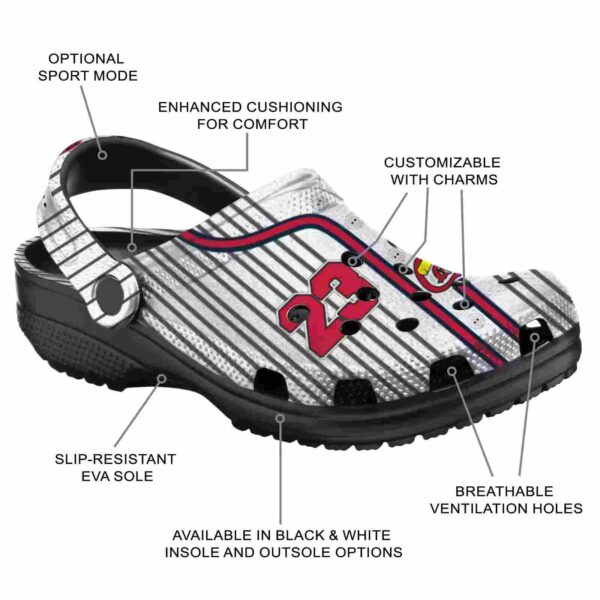 customized st louis cardinals pinstripe pattern crocs new arrival