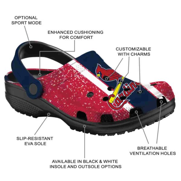 customized st louis cardinals vertical stripes crocs new arrival
