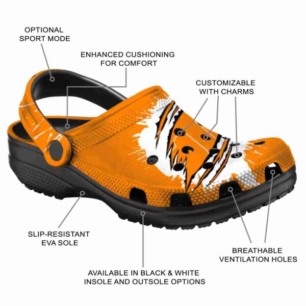 customized tennessee volunteers splash motif background crocs new arrival