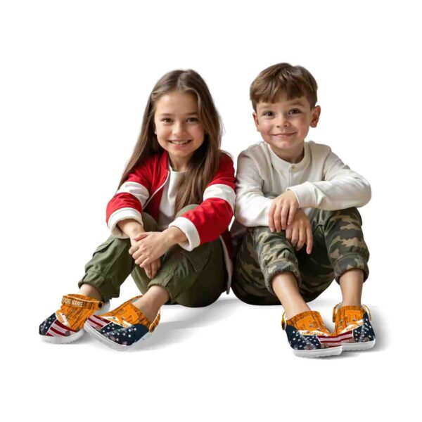 customized tennessee volunteers star spangled side pattern crocs fashion forward