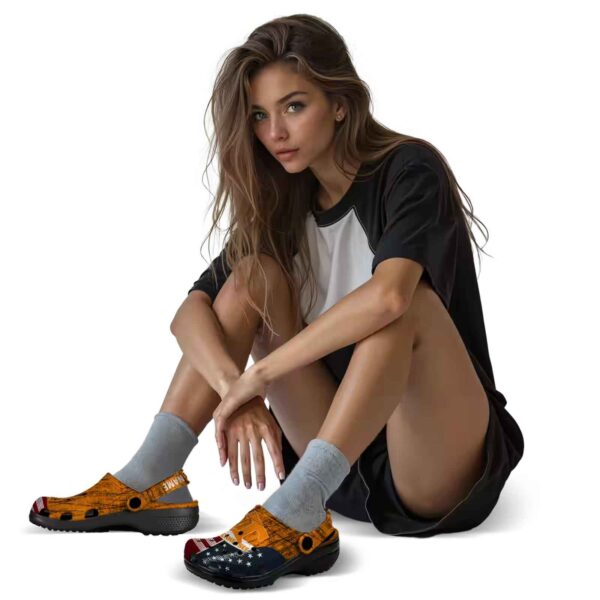 customized tennessee volunteers star spangled side pattern crocs premium grade