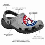Customized Texas Rangers Cracked Texture Crocs Best selling