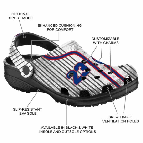 customized texas rangers pinstripe pattern crocs new arrival