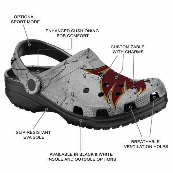 customized texas state bobcats cracked texture clog new arrival