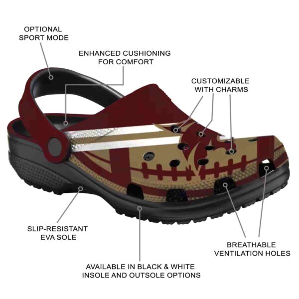 customized texas state bobcats football motif clog new arrival